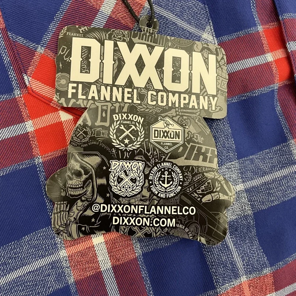 Dixxon Flannel Shirt Extra Large Red Green Show International Possum Brotherhood - Picture 4 of 11